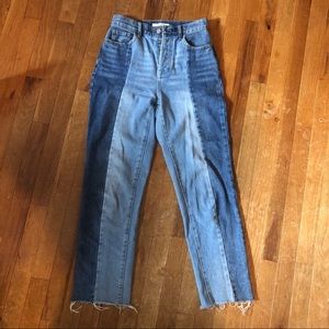 Pacsun multicolor high-wasted jeans
